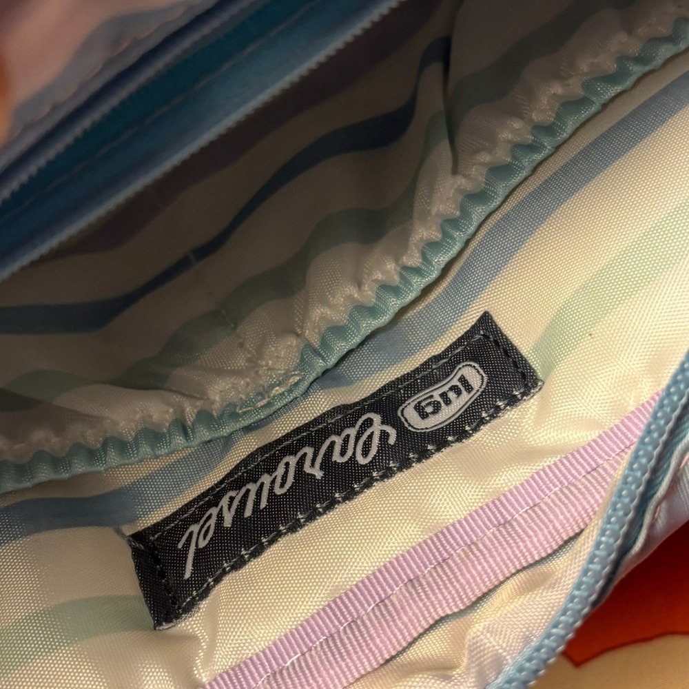 Lug Carousel Crossbody Bag Pastel Mystic Seaglass RFID Quilted Shoulder Bag Blue - Picture 6 of 16